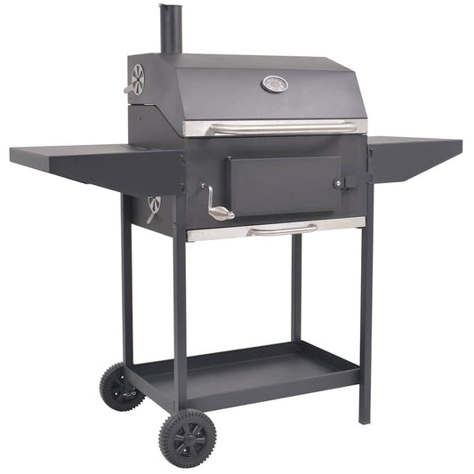 Bbq Smoker Kul Med Bundhylde Sort