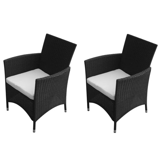 Havestole 2 Stk. Polyrattan