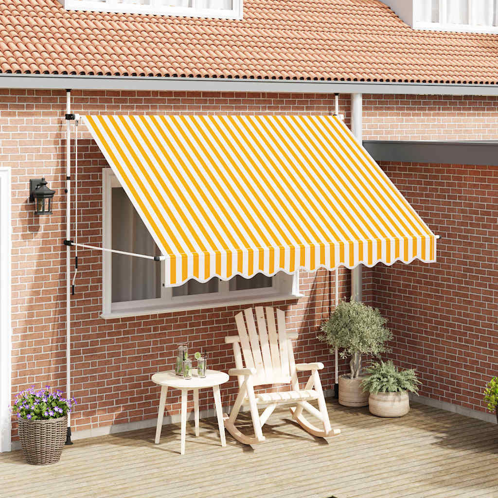Foldemarkise Manuel Betjening Stribet - Variant 43234