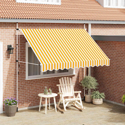 Foldemarkise Manuel Betjening Stribet - Variant 43234