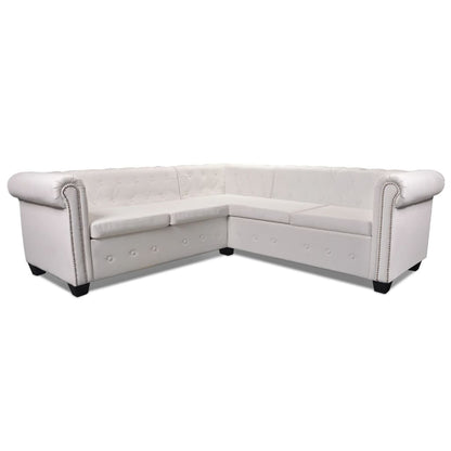 Sofa Chesterfield-Look Kunstlæder