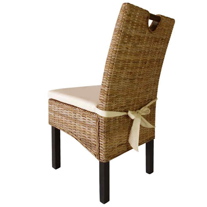 Spisebordsstole 2 Stk. Kubu-Rattan Mangotræ