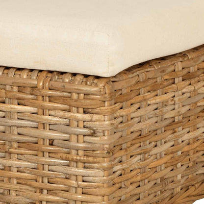 Spisebordsstole 2 Stk. Kubu-Rattan Mangotræ