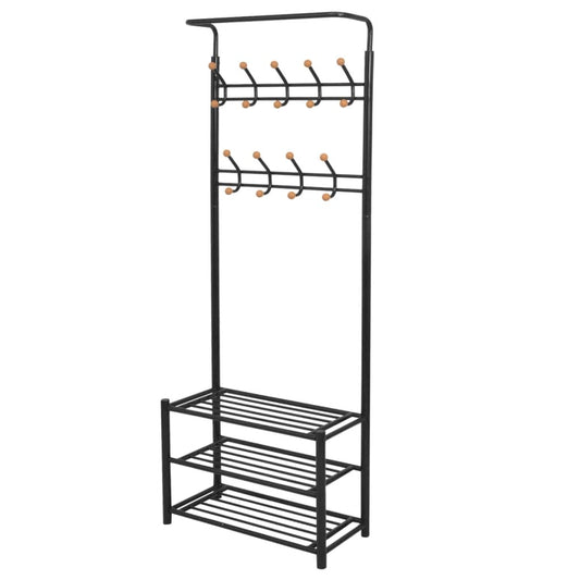 Knagerække Med Skoopbevaring 68 X 32 X 182,5 Cm
