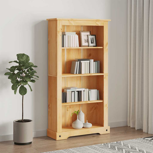 Reol Fire Hylder Corona-Serien Mexicansk Fyrretræ 80X29X