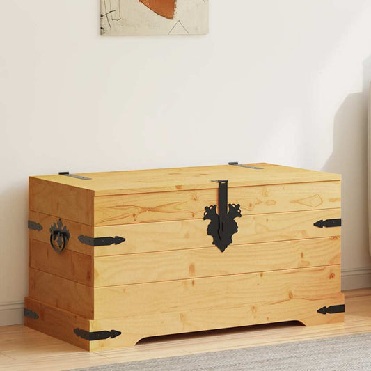 Opbevaringskiste Corona-Serien 91X49,5X47 Cm Mexicansk Fyrretræ