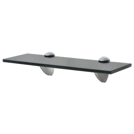 Svævehylde Glas 8 Mm Sort
