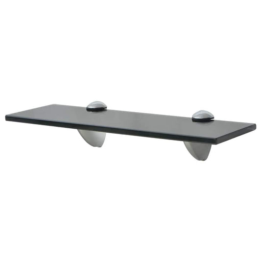 Svævehylde Glas 8 Mm Sort