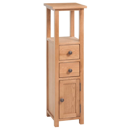 Hjørneskab 26 X 26 X 94 Cm Massivt Egetræ