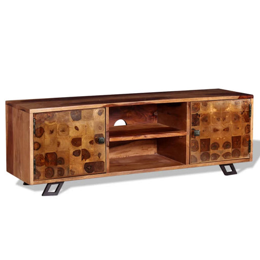 Tv-Skab Massivt Sheeshamtræ 120 X 30 X 40 Cm