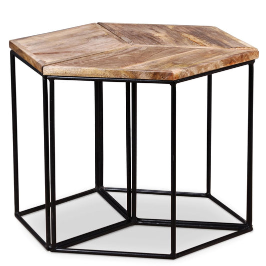 Sofabord 56X48X40 Cm Massivt Mangotræ