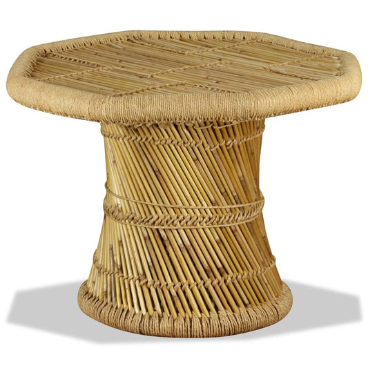Sofabord 60x60x45 Cm Ottekantet Bambus - Hovedbillede