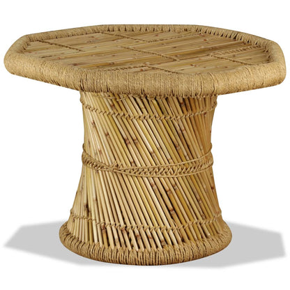 Sofabord 60x60x45 Cm Ottekantet Bambus - Billede 3