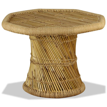Sofabord 60x60x45 Cm Ottekantet Bambus - Billede 5