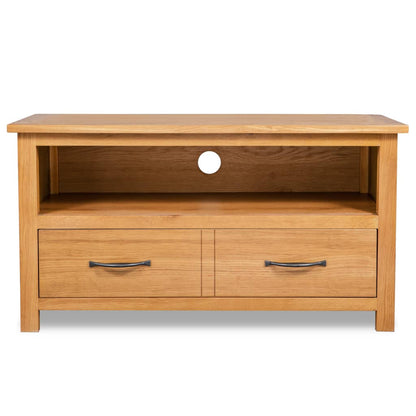 Tv-skab 90x35x48 Cm Massivt Egetræ - Billede 3