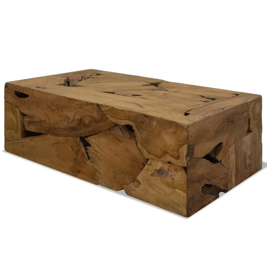 Sofabord 90 X 50 X 30 Cm Ægte Teaktræ Brun