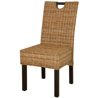 Spisebordsstole 2 Stk. Kubu-Rattan Mangotræ