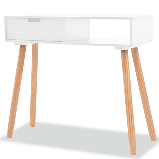 Konsolbord Massivt Fyrretræ 80 X 30 X 72 Cm