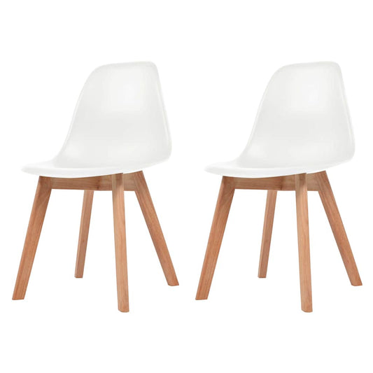 Spisebordsstole 2 Stk. Plastik