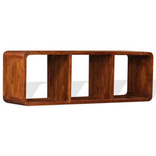 Tv-skab 120x30x40 Cm Massivt Træ Honningfarvet Finish - Hovedbillede