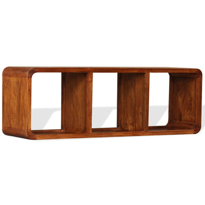 Tv-skab 120x30x40 Cm Massivt Træ Honningfarvet Finish - Billede 3