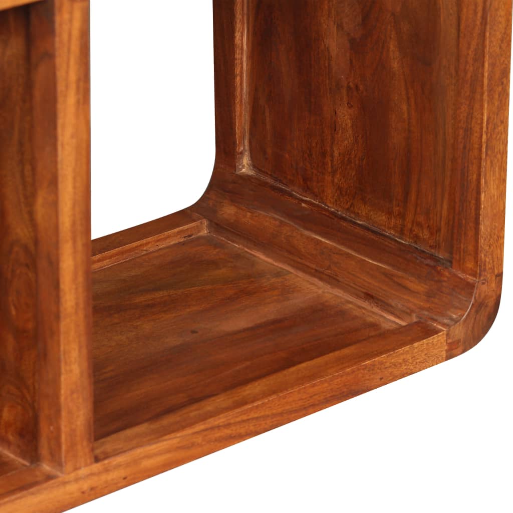 Tv-skab 120x30x40 Cm Massivt Træ Honningfarvet Finish - Billede 8