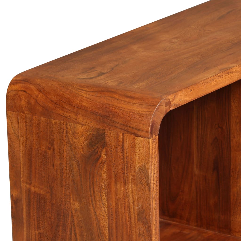 Tv-skab 120x30x40 Cm Massivt Træ Honningfarvet Finish - Billede 9