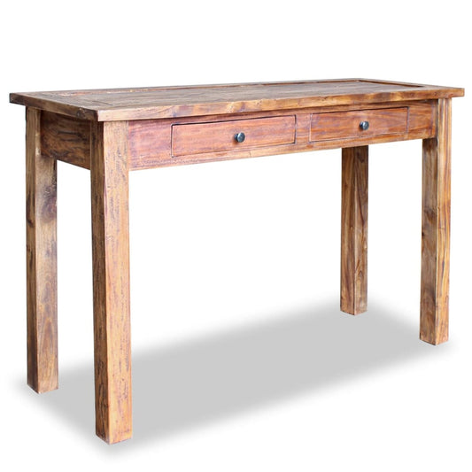 Konsolbord 123X42X75 Cm Massivt Genbrugstræ