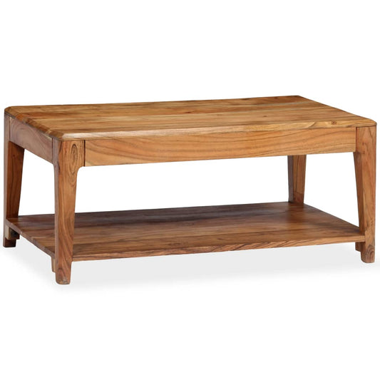 Sofabord Massivt Træ 88 X 50 X 38 Cm