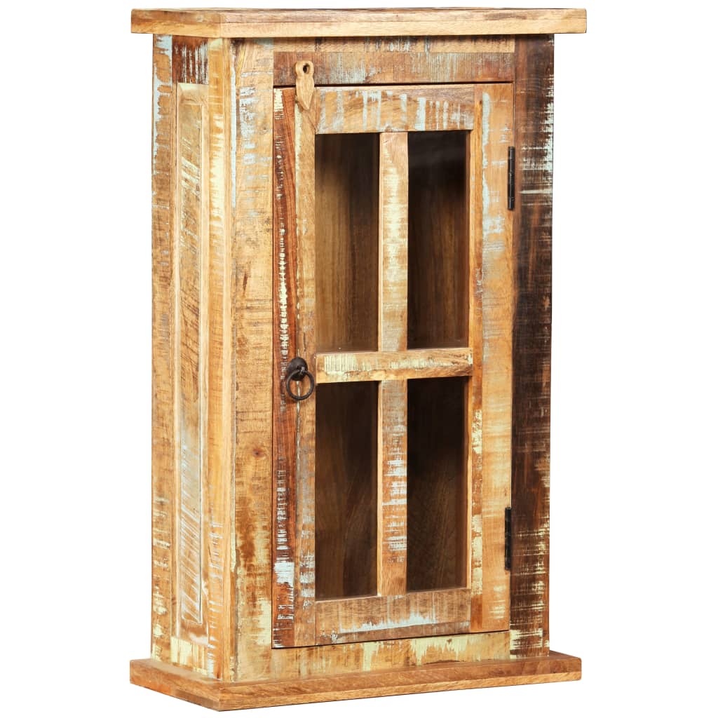 Vægskab 44x21x72 Cm Massivt Genbrugstræ - Hovedbillede