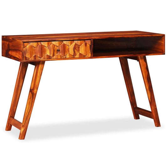 Skrivebord Massivt Sheeshamtræ 118 X 50 X 76 Cm