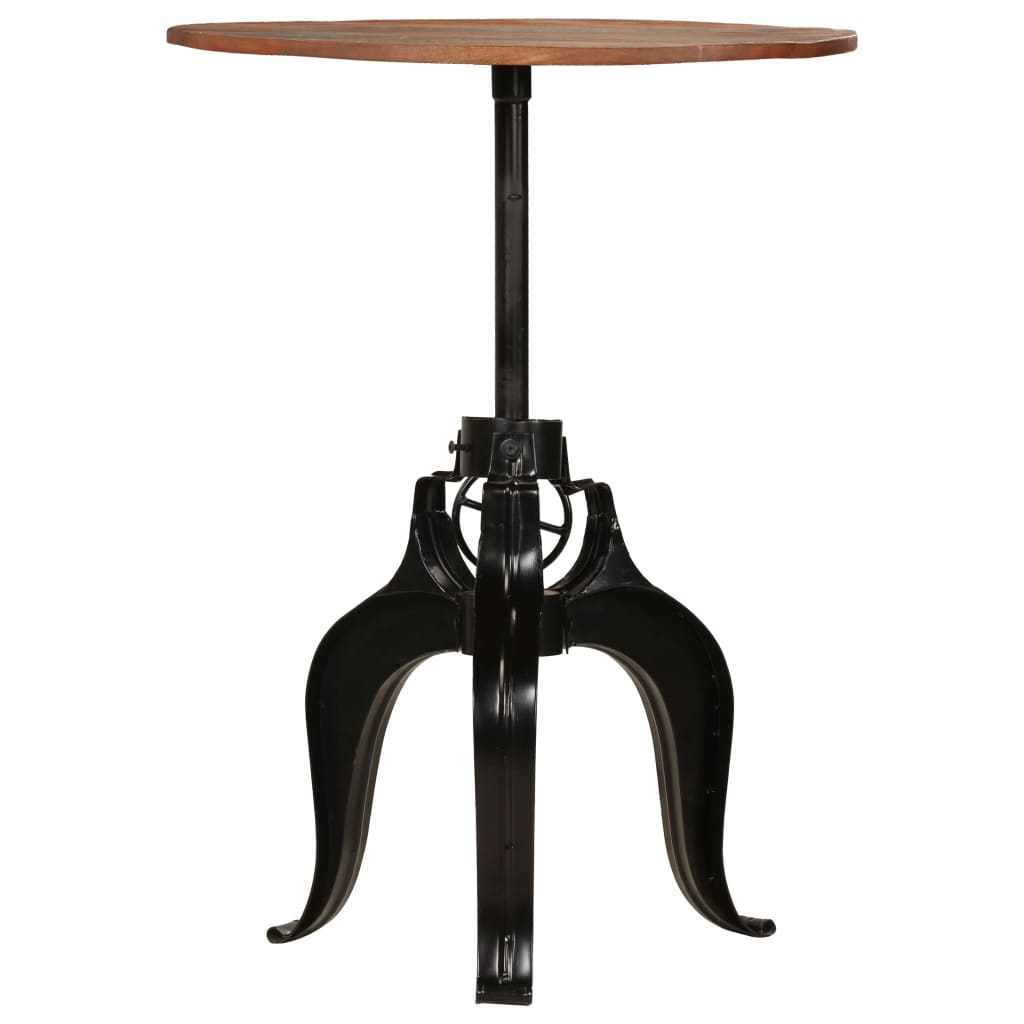 Barbord 75x(76-110) Cm Massivt Genbrugstræ - Billede 2