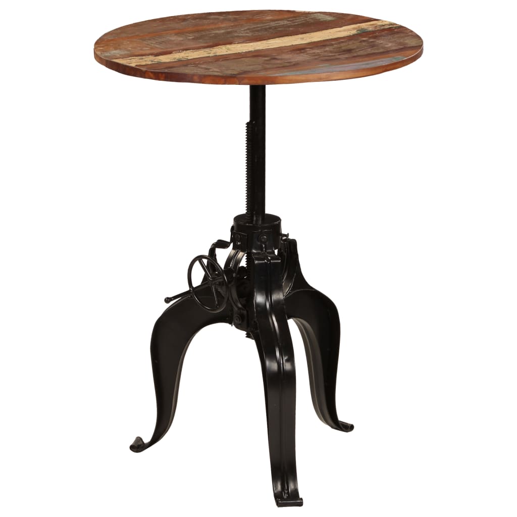 Barbord 75x(76-110) Cm Massivt Genbrugstræ - Billede 12