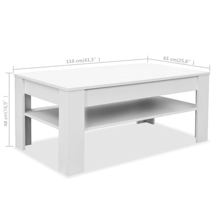Sofabord 110X65X48 Cm Konstrueret Træ