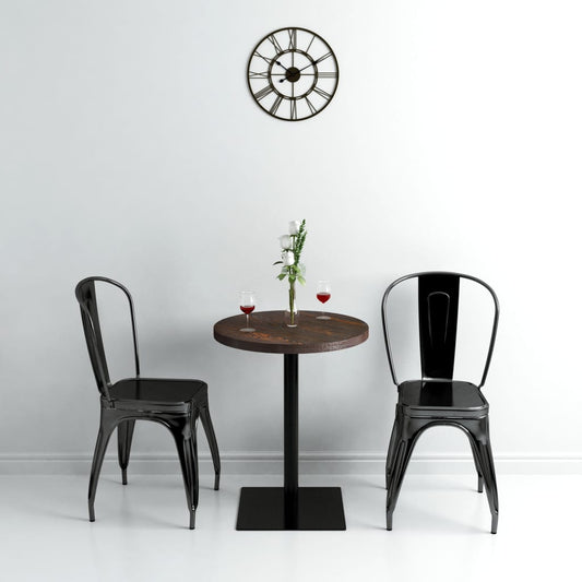 Bistrobord Mdf Og Stål Rund 60 X 75 Cm E