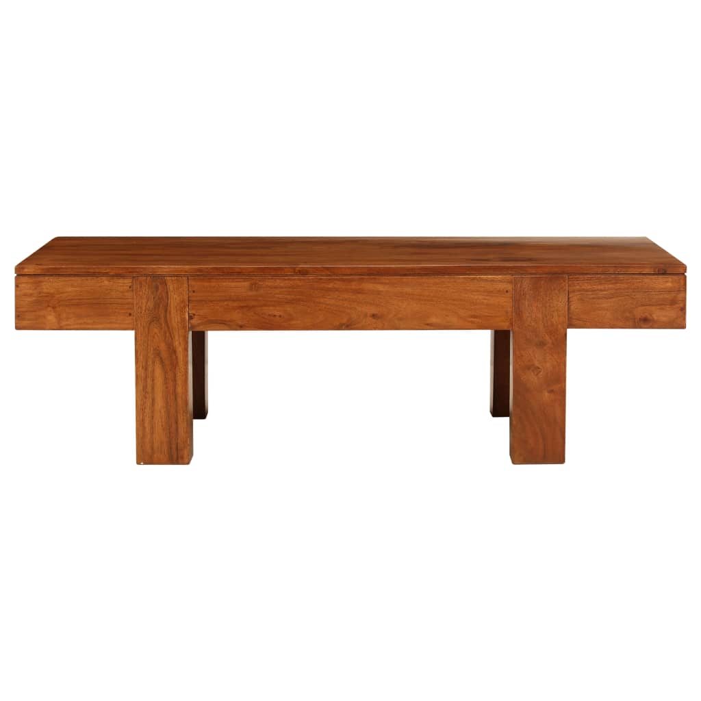 Sofabord 100x50x30 Cm Massivt Akacietræ Med Honningfinish - Billede 2