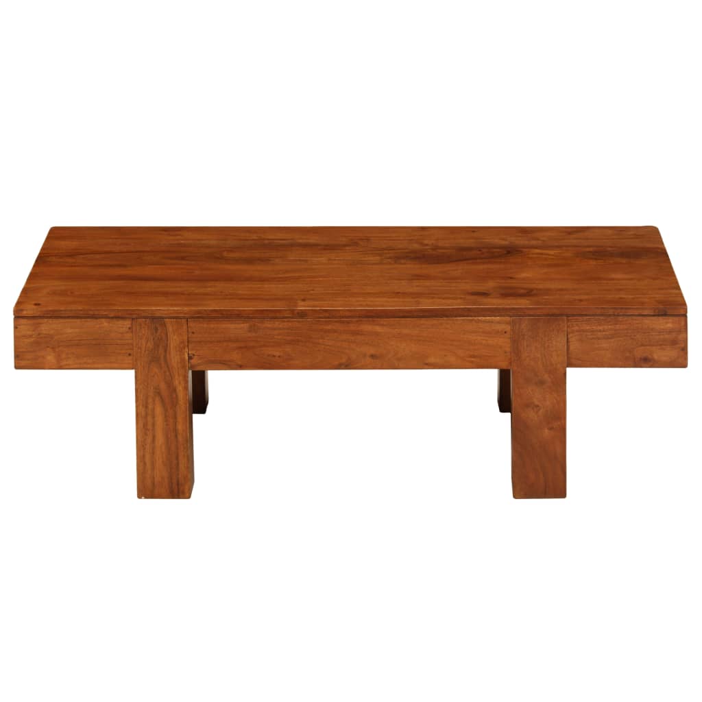 Sofabord 100x50x30 Cm Massivt Akacietræ Med Honningfinish - Billede 3