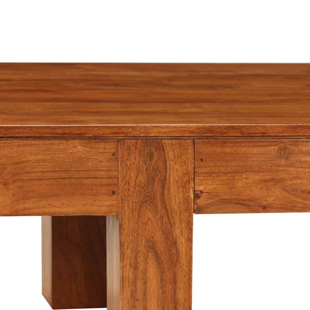 Sofabord 100x50x30 Cm Massivt Akacietræ Med Honningfinish - Billede 5