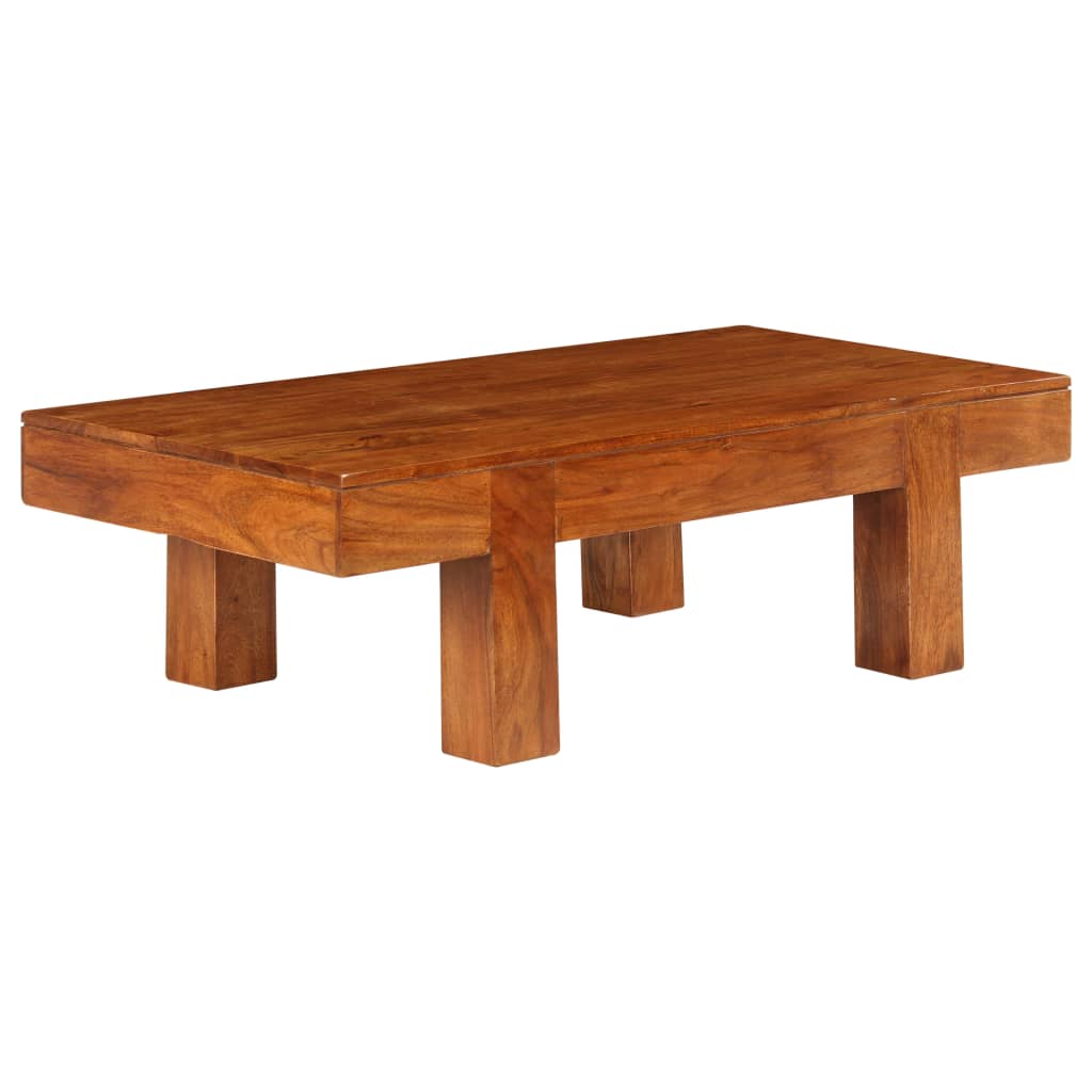 Sofabord 100x50x30 Cm Massivt Akacietræ Med Honningfinish - Billede 7