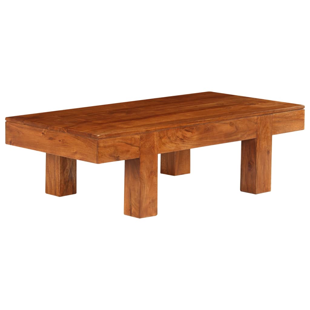 Sofabord 100x50x30 Cm Massivt Akacietræ Med Honningfinish - Billede 8