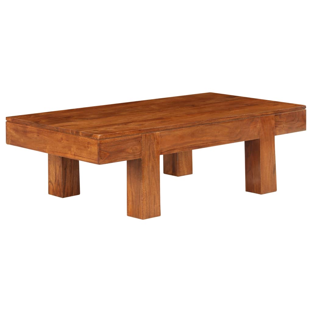 Sofabord 100x50x30 Cm Massivt Akacietræ Med Honningfinish - Billede 9