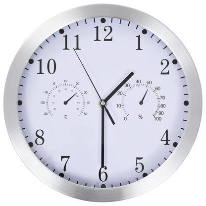 Vægur Med Kvarts-urværk Hygrometer Og Termometer 30 Cm - Billede 2