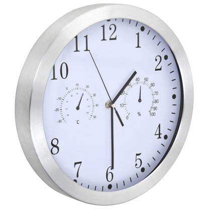 Vægur Med Kvarts-urværk Hygrometer Og Termometer 30 Cm - Billede 3