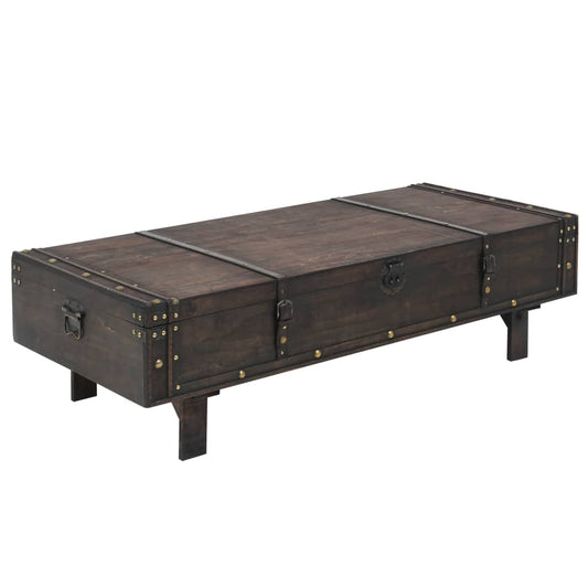 Sofabord Krydsfiner Vintagestil 120 X 55 X 35 Cm