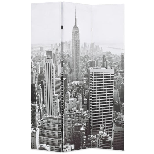 Foldbar Rumdeler New York By Day Sort Og Hvid