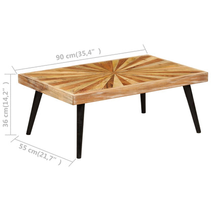 Sofabord 90X55X36 Cm Massivt Mangotræ