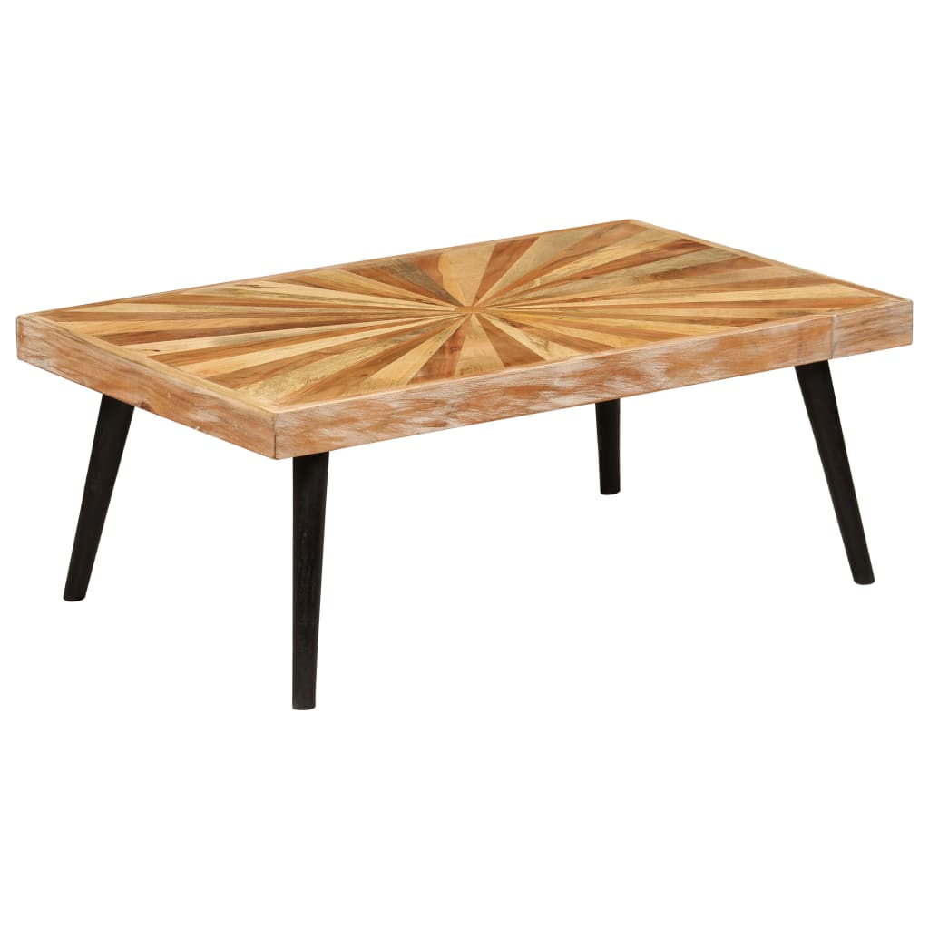 Sofabord 90X55X36 Cm Massivt Mangotræ