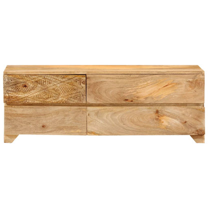 Tv-skab 110x30x40 Cm Massivt Akacietræ Brun - Billede 3