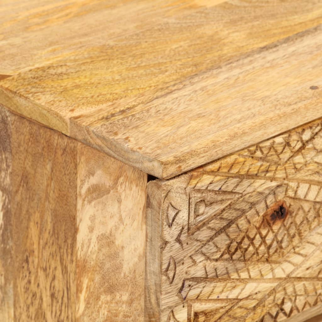 Tv-skab 110x30x40 Cm Massivt Akacietræ Brun - Billede 5