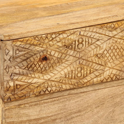 Tv-skab 110x30x40 Cm Massivt Akacietræ Brun - Billede 7